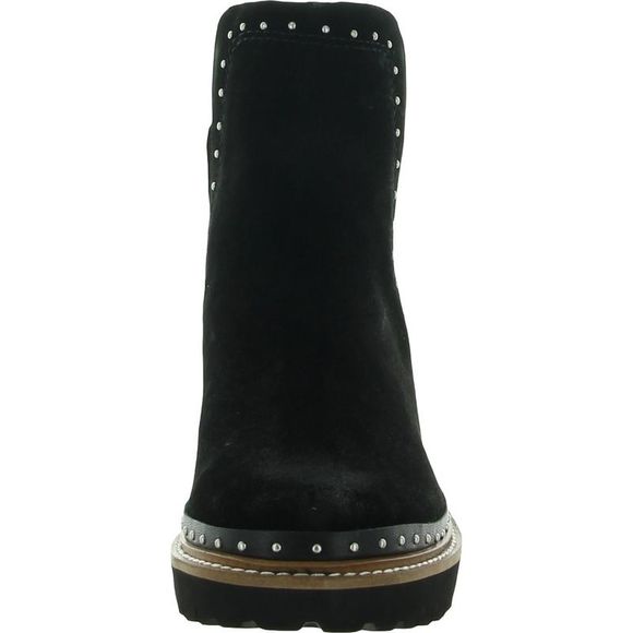 Dolce Vita Womens Huey Black Suede Studded Lug Sole Ankle Boots Shoes NWT - Picture 3 of 3